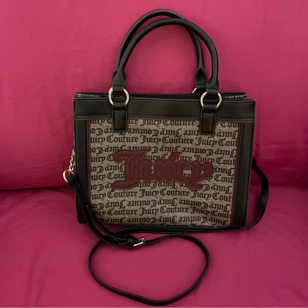Juicy Couture dark drown/taupe Paparazzi bag